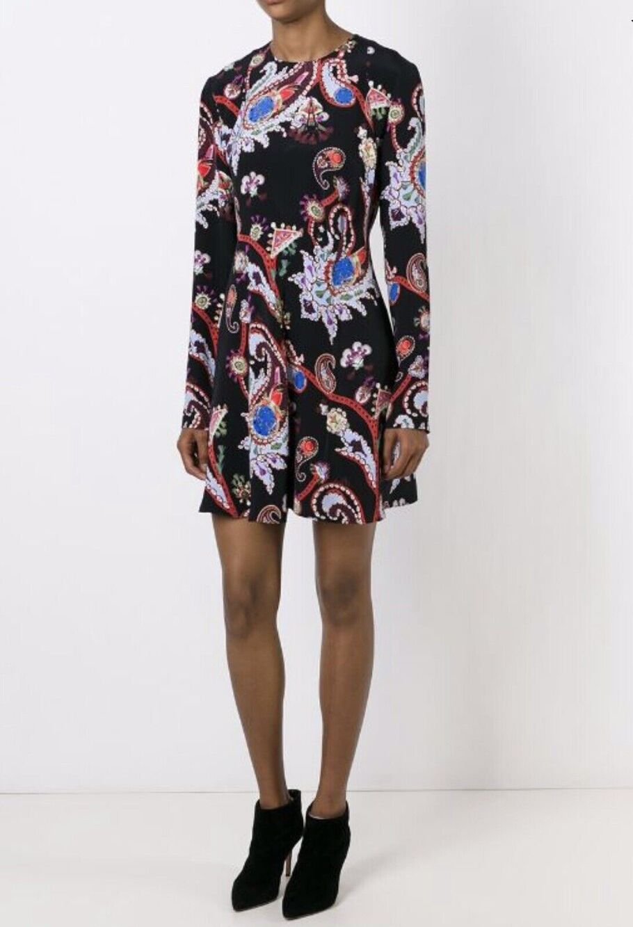 Mary Katrantzou 100% Silk Dress Size 6 McBay Paisley forest fairy $2942 NWT